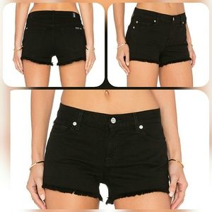 New 7 For All Mankind Black Cut off Shorts Size 27